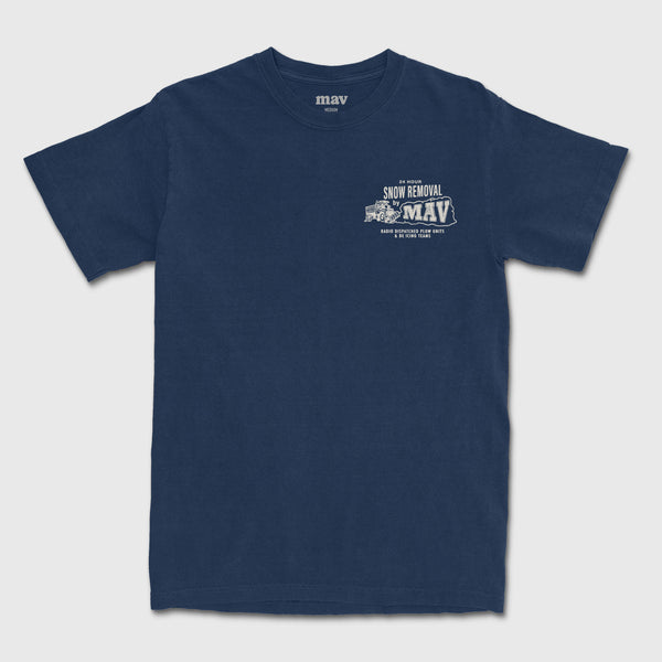 Snow Removal Tee Navy