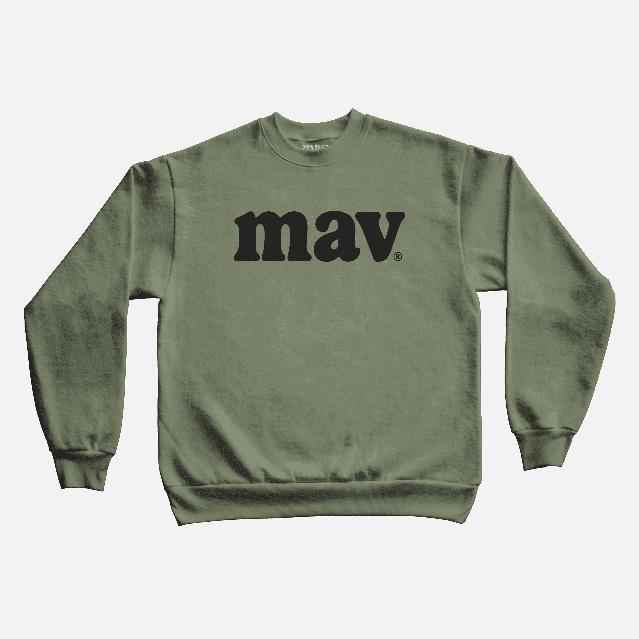 Mav Core Logo Crew Olive Heather