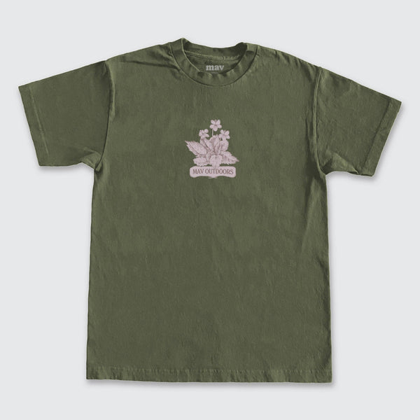 Wildflower Tee - Army