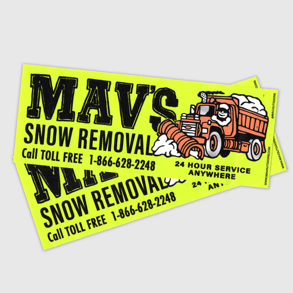 Snow Removal Bumper Sticker