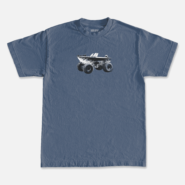 Monster Mav Tee Indigo